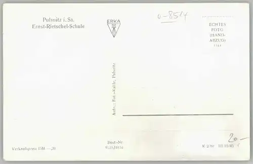 Pulsnitz Ernst Rietschel Schule *