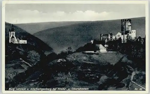 Niederlahnstein Burg Lahneck Allerheiligenberg x