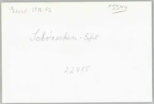 Schoenecken [handschriftlich] *