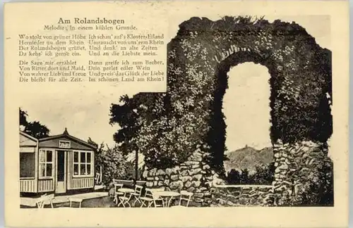 Rolandseck Rolandseck Rolandsbogen Lied x / Remagen /Ahrweiler LKR