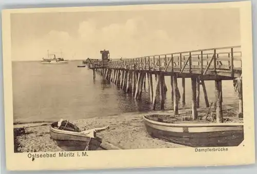 Mueritz Mueritz Dampferbruecke * / Seeheilbad Graal-Mueritz /Bad Doberan LKR