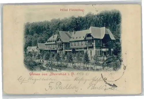 Alexisbad Harz Alexisbad Hotel Foersterling x / Harzgerode /Harz LKR