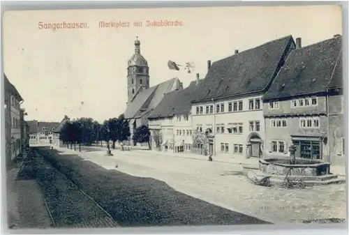 Sangerhausen Marktplatz Jakobikirche x