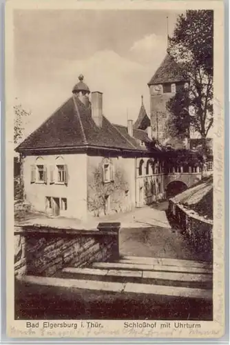 Elgersburg Schlosshof Uhrturm x