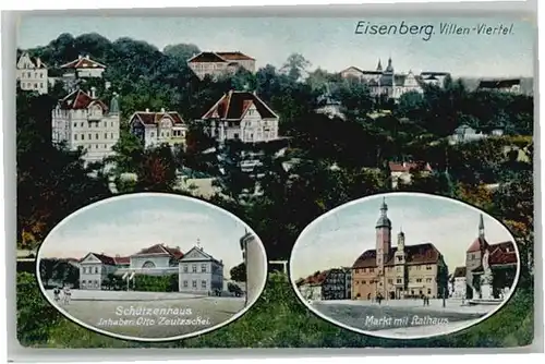 Eisenberg Thueringen Markt Rathaus Schuetzenhaus x