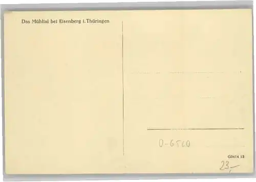 Eisenberg Thueringen Muehltal Schoessers Muehle *