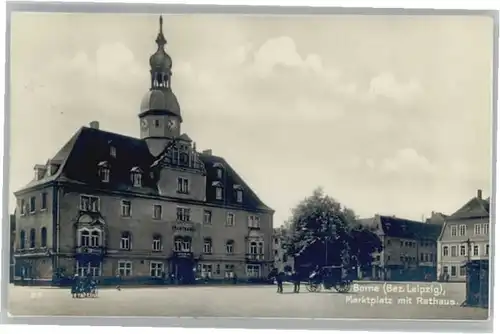 Borna Marktplatz Rathaus x