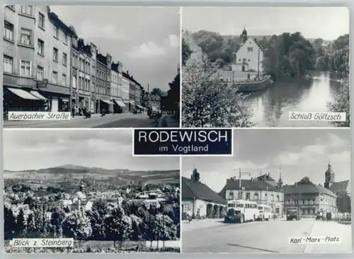 Rodewisch Auerbacher Strasse Schloss Goeltzsch Karl-Marx-Platz x