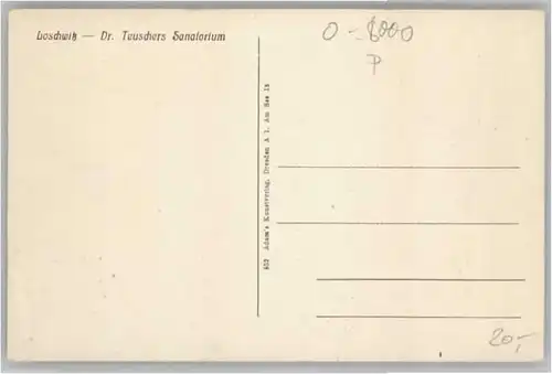 Loschwitz Dr Teuschers Sanatorium *