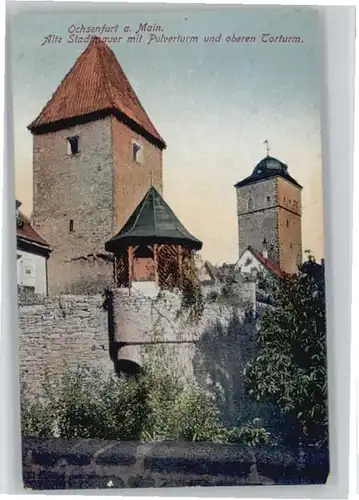 Ochsenfurt Pulverturm Stadtmauer Torturm *