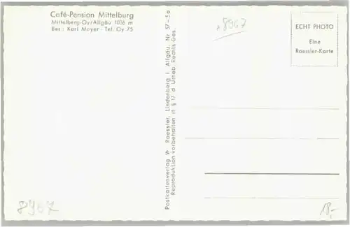 Mittelberg Oy Cafe Pension Mittelburg *