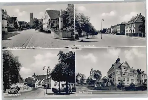 Buchloe Augsburgerstrasse Marienbrunnen Bahnhofstrasse Rathausplatz Postberg x