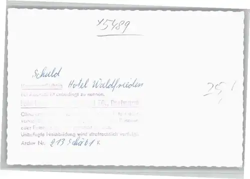 Schuld Hotel Waldfrieden *