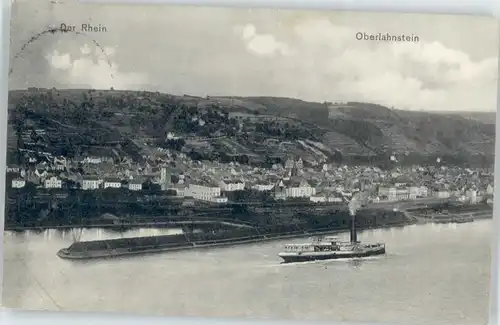 Oberlahnstein Rheinschiff Dampfer x