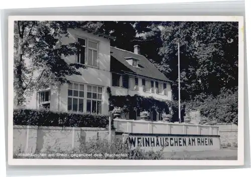 we74015 Mehlem Bonn Mehlem Hotel Restaurant Weinhaeuschen * Kategorie. Bonn Alte Ansichtskarten