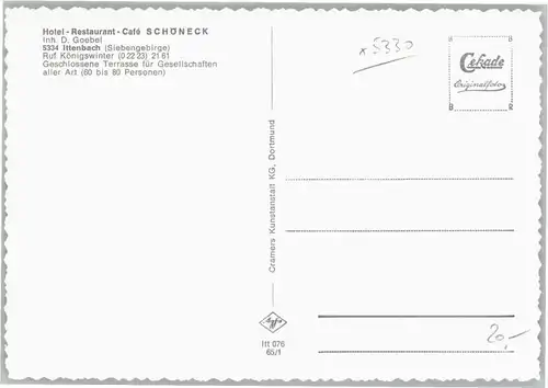 Ittenbach Hotel Restaurant Cafe Schoeneck *