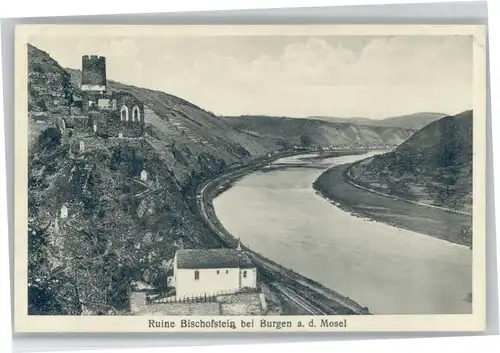 Burgen Mosel Ruine Bischofstein *