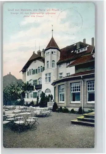we76369 Mehlem Bonn Mehlem Hotel Villa Friede x Kategorie. Bonn Alte Ansichtskarten