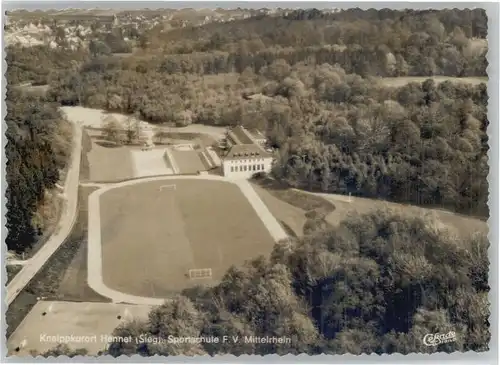 Hennef Sieg Hennef Fliegeraufnahme Sportschule * / Hennef (Sieg) /Rhein-Sieg-Kreis LKR