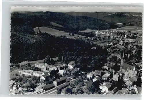 Kirchen Sieg Kirchen Sieg Fliegeraufnahme * / Kirchen (Sieg) /Altenkirchen Westerwald LKR