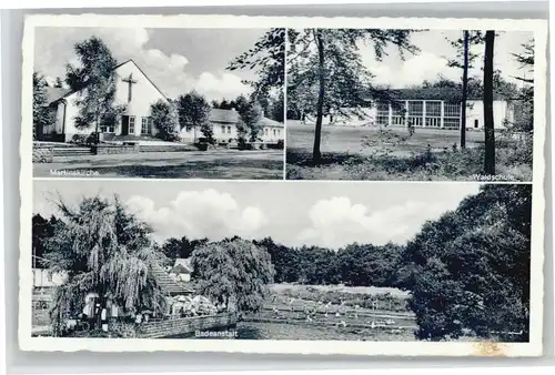 Espelkamp Mittwald Martinskirche Schule Badeanstalt *