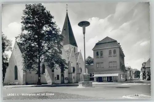 Lage Lippe Marktplatz Kirche *