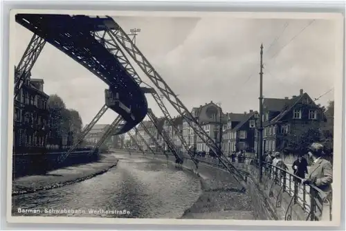 Barmen Wuppertal Schwebebahn Wertherstrasse *