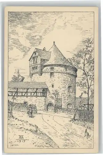 Burg Wupper Schloss Geschuetzturm Zwingerwehrgang  *