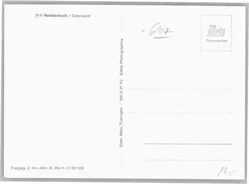 Reichenbach Odenwald Fliegeraufnahme *