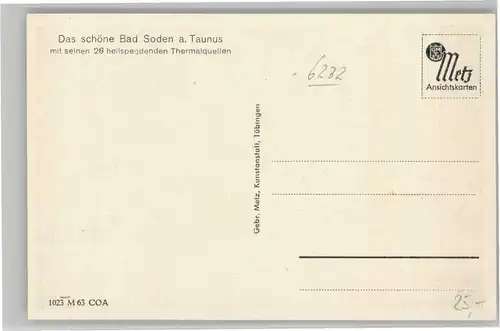 we95287 Bad Soden Taunus Bad Soden  * Kategorie. Bad Soden am Taunus Alte Ansichtskarten