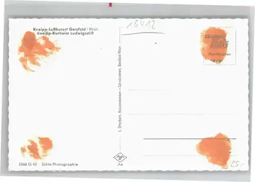 Gersfeld Rhoen Kneipp Kurheim Ludwigsstift *