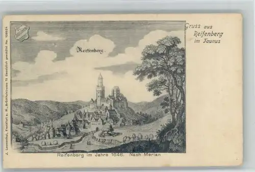 Oberreifenberg Reifenberg Zeichnung nach Merian *