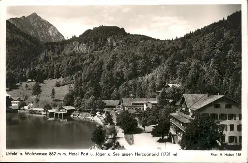 Urfeld Oberbayern Walchensee Hotel Post Herzogenstand / Kochel a.See /Bad Toelz-Wolfratshausen LKR