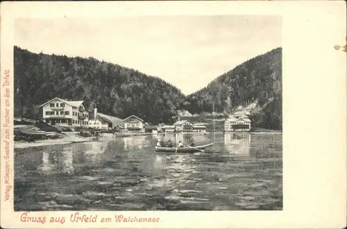 Urfeld Oberbayern Walchensee Boot / Kochel a.See /Bad Toelz-Wolfratshausen LKR