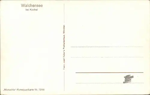 Kochel See Walchensee / Kochel a.See /Bad Toelz-Wolfratshausen LKR