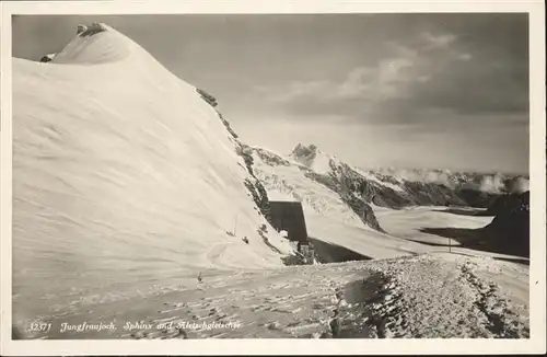 Jungfraujoch Sphinx Aletschgletscher / Jungfrau /Rg. Finsteraarhorn