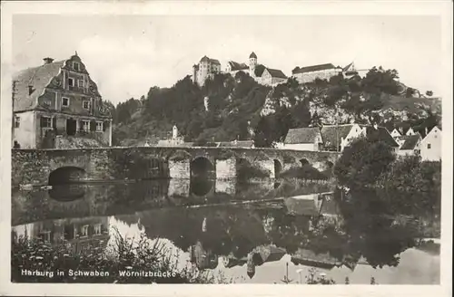 Harburg Woernitzbruecke / Harburg (Schwaben) /Donau-Ries LKR