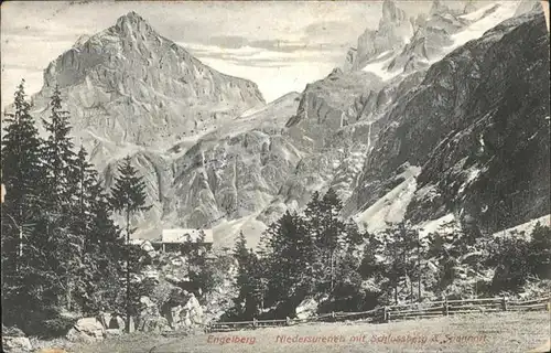 Engelberg OW Niedersurenen Schlossberg Spannort / Engelberg /Bz. Obwalden