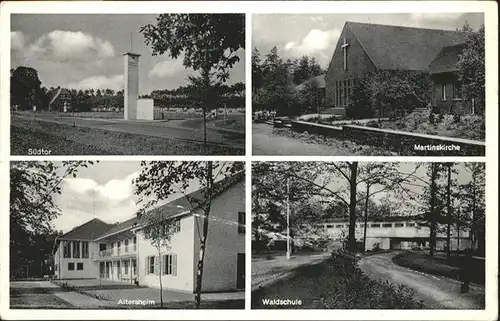 Espelkamp Suedtor Martinskirche Waldschule Altersheim / Espelkamp /Minden-Luebbecke LKR