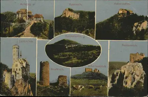 Hohenstaufen Scharfenschloss Staufeneck Lichtenstein Rechberg / Goeppingen /Goeppingen LKR