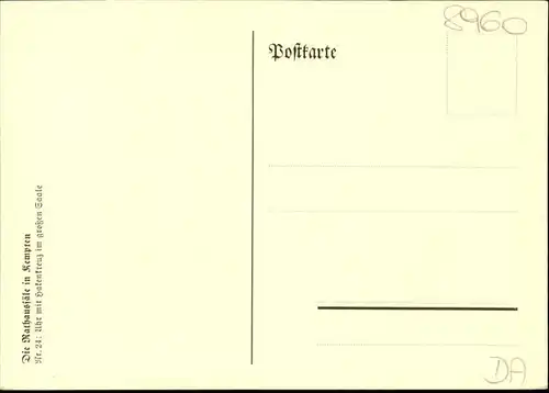 Kempten Allgaeu Die Rathausfaelle / Kempten (Allgaeu) /Kempten Stadtkreis