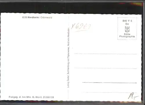 Hardheim Odenwald Luftbild / Hardheim /Neckar-Odenwald-Kreis LKR