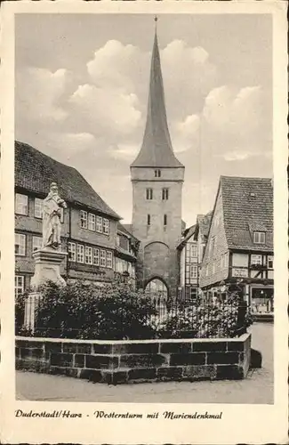 Duderstadt Westernturm
Mariendenkmal / Duderstadt /Goettingen LKR