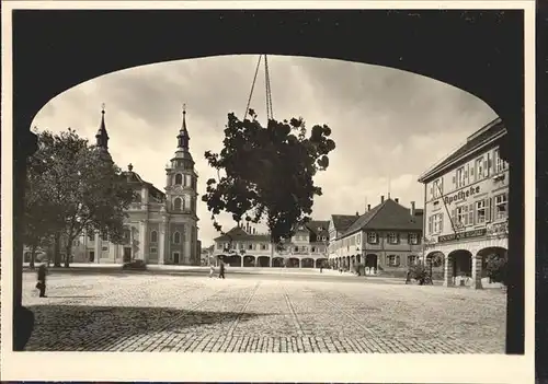 Ludwigsburg Marktplatz Stadt Kirche  / Ludwigsburg /Ludwigsburg LKR