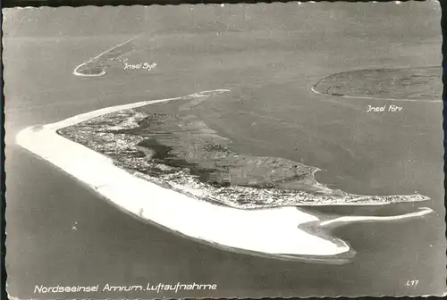 Amrum Fliegeraufnahme  / Nebel /Nordfriesland LKR