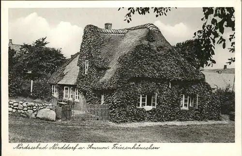 Norddorf Amrum Friesenhaeuschen / Norddorf /Nordfriesland LKR