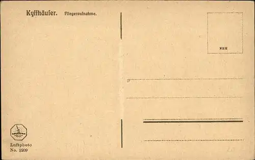 Kyffhaeuser Fliegeraufnahme Denkmal / Bad Frankenhausen /Kyffhaeuserkreis LKR