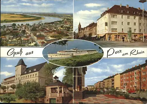 Porz Koeln am Rhein Dampfer / Koeln /Koeln Stadtkreis