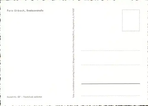 Porz Koeln Urbach Breslauerstrasse / Koeln /Koeln Stadtkreis