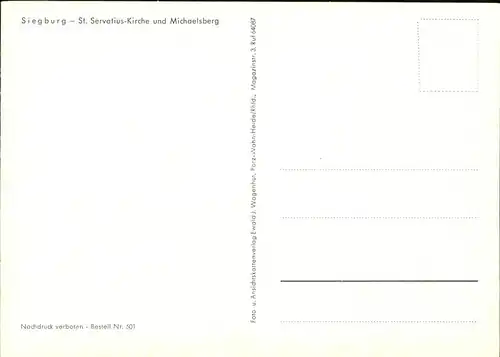 Siegburg St. Servatius Kirche Michaelsberg / Siegburg /Rhein-Sieg-Kreis LKR